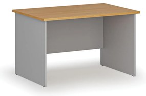 Biurko PRIMO GRAY, 120x80 cm, szary/buk
