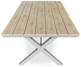 Stół ogrodowy Autronic, aluminium, polywood,beżowy, AZT-S1510 OAK