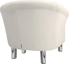 Fotel Milo tkanina Welur wygodny fotel tapicerowany do salonu i sypialni : Kolor nogi - Chrom, Kolor tkaniny - VELVET - MG50, Wysokość nogi - 15 cm