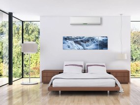 Obraz rzeki zimą (170x50 cm)