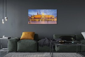 Obraz na szkle Kraków Sukiennice zachód słońca