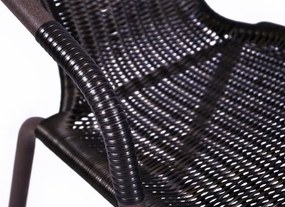 Zestaw balkonowy z plecionego polirattanu – 2 krzesła i stół