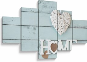 Obraz - I love home (125x70 cm)