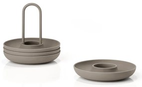 Metalowe kieliszki na jajka zestaw 4 szt. Singles – Zone