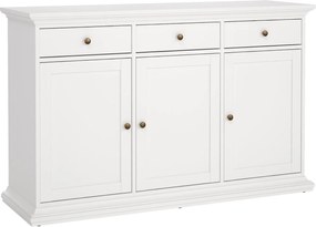 Komoda pokojowa Paris 3+3, kolor biały mat