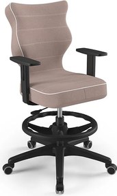 Obrotowe krzesło do biurka Duo Black rozmiar 5 (146-176,5 cm) z podnóżkiem
