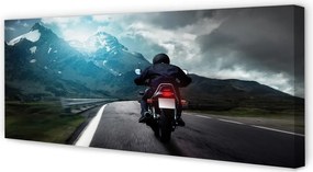 Duży obraz na płótnie Wolność na Motocyklu