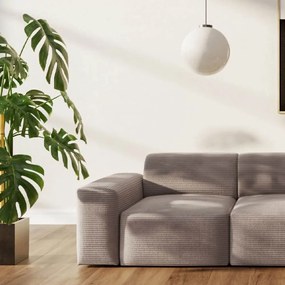 Beżowa sztruksowa sofa 285 cm Villet – Rodier