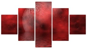Obraz - Księżyc na powierzchni (125x70 cm)