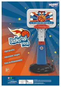 Woopie zestaw koszykówka regulacja 99 - 125 cm + piłka + pompka