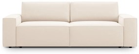 Beżowa rozkładana sofa z materiału bouclé 247 cm Jodie – Micadoni Home