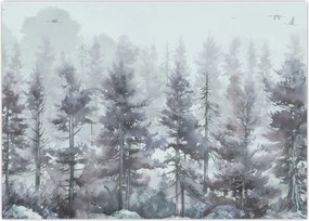 Obraz - Pine forest II, aquarel (70x50 cm)