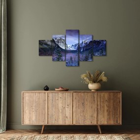 Obraz zimowego górskiego krajobrazu (125x70 cm)