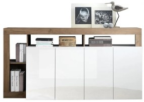 Komoda LENOR biała/dąb