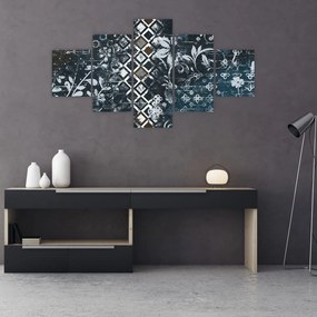 Obraz z kwiatowym wystrojem (125x70 cm)