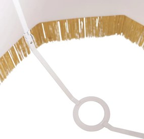 Abażur z jedwabiu złoty 45 cm - Granny