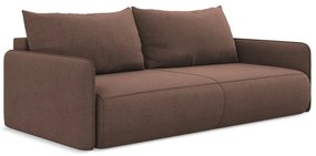 Różowa rozkładana/ze schowkiem sofa 216 cm Nanea – Makamii