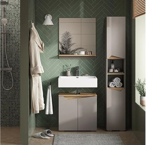 Szafka łazienkowa greige/artisan 30x35x180 marelle