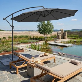Avenberg Duży parasol z regulacją nachylenia Sunny 300, szary