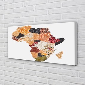 Duży obraz na płótnie Mapa z Przyprawami