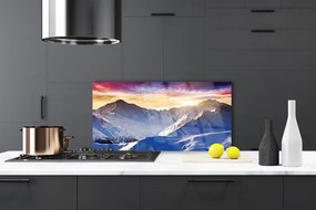 Panel Szklany Majestat Śnieżnych Szczytów