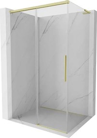 Mexen Rox L kabina prysznicowa rozsuwana 90 x 95 cm, transparent, złota szczotkowana - 8C2L-090-095-55-00