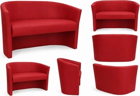 Sofa CLUB tapicerowana tkanina Eko-skóra : Kolor tkaniny - EKO-SKÓRA - 15D, Typ tkaniny - Eko-skóra