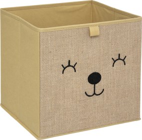 Pojemnik na zabawki jutowy HAPPY PUPPY, 29 x 29 cm