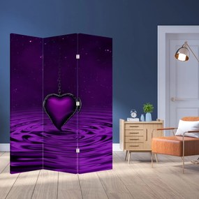 Parawan - Fioletowe serce (126x170 cm)