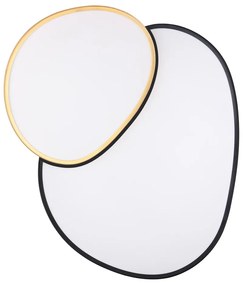 Lampa sufitowa LED w czarno-złotym kolorze 63.5x77 cm Rise – Trio