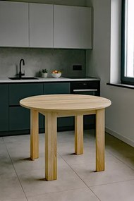 Okrągły Minimalistyczny Stół Dąb Sonoma N7-W86