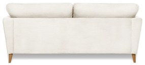 Biała sztruksowa sofa 206 cm Paris – Scandic