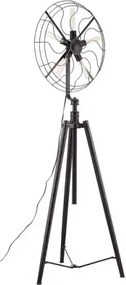Lampa stojąca na statywie w formie wentylatora