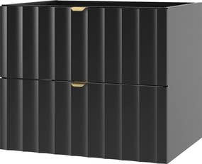 Szafka pod umywalkę wpuszczaną Arcos 06, czarny mat, 60 cm