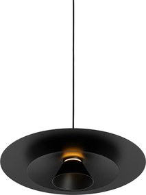 Designerska lampa wisząca czarna w komplecie z LED 3-stopniowy ściemniacz - Pauline