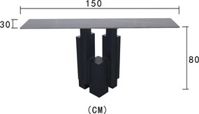 Designerska konsola Modig M20, blat ze spieku 150 cm