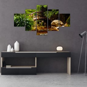 Obraz - Most nad rzeką (125x70 cm)
