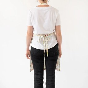 Świąteczny lniany fartuch Linen Tales Daily Apron Merry, 80x55 cm