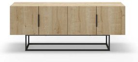 Szafka pod TV w dekorze dębu 140x55 cm Titan – Marckeric