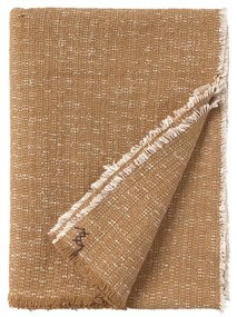 Bawełniany koc w kolorze ochry 130x180 cm Handloom – Lorena Canals