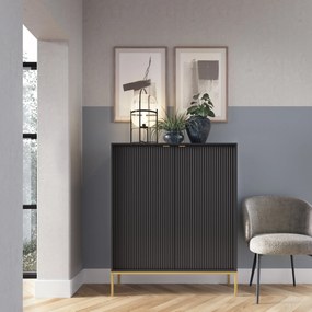 Komoda STELLARE 104 cm do Salonu Sypialni Czarny