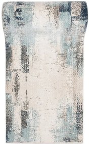 Nowoczesny beżowo-szary przecierany chodnik dywanowy T5-N71