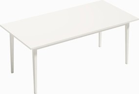 HOMCOM Stół jadalniany dla 8 osób, nowoczesny stół kuchenny z masywnymi nogami, 180 cm, kremowy | Aosom PL