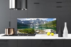 Panel Szklany Szczyty Gór nad Lustrem Wody