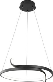 Czarna nowoczesna lampa wisząca ledowa nad stół W3-B42