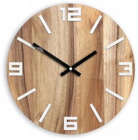 Zegar na ścianę nowoczesny efektowny okrągły cichy do kuchni salonu pokoju