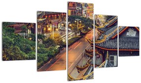 Obraz - Qintai Road, Chengdu, Chiny (125x70 cm)