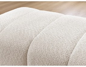 Biały podnóżek z materiału bouclé Annecy – Bobochic Paris
