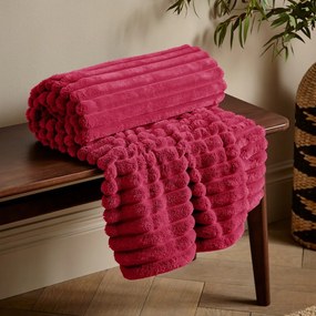 Koc z mikropluszu 130x170 cm Cosy Ribbed – Catherine Lansfield