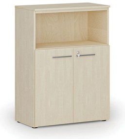 Szafa biurowa kombinowana PRIMO WOOD, 800 x 420 x 1087 mm, brzoza
